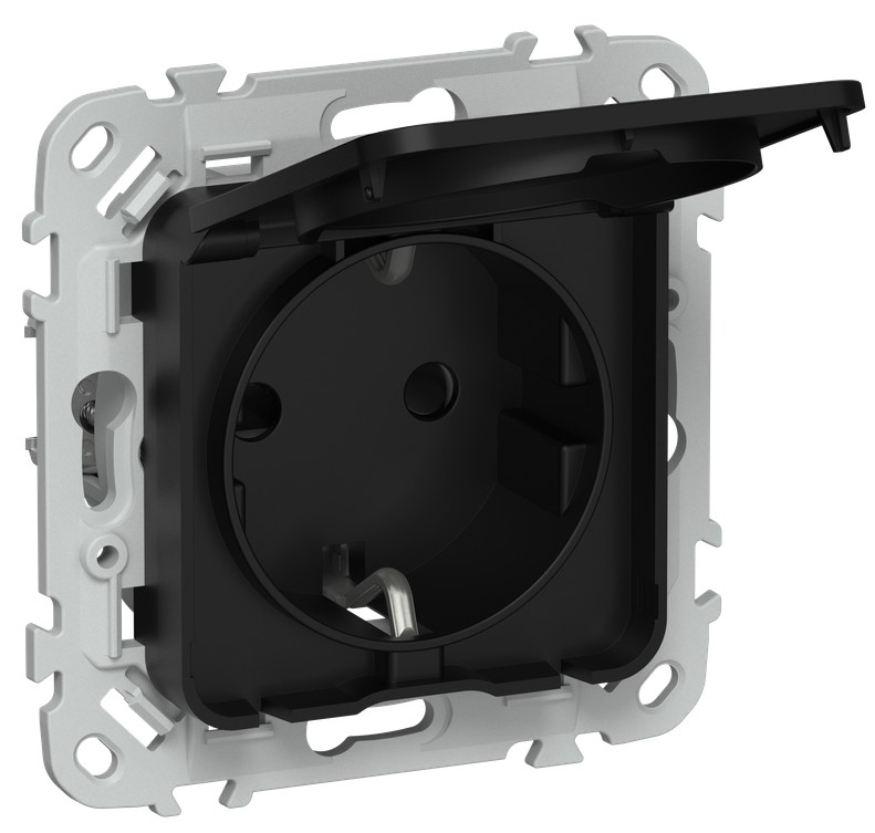 Розетка с заземлением IEK FI-R16-16-1-44-K02