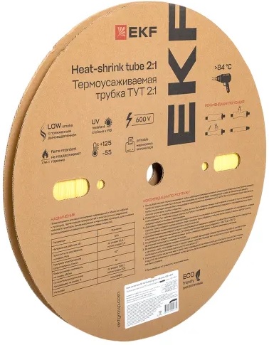 Термоусаживаемая трубка EKF tut-10-y