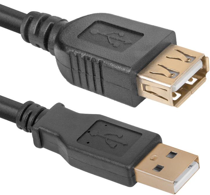Кабель интерфейсный USB 2.0 удлинитель Defender AM/AF