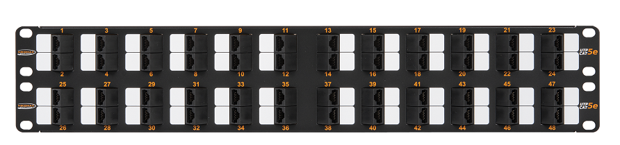 Патч-панель NikoMax NMC-RP48UD2-AN-2U-BK