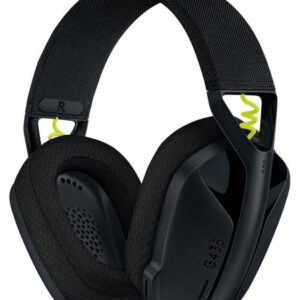 Беспроводные наушники Logitech G435, Bluetooth, Радиоканал, Охватывающие, Черно-желтый, [981-001051]