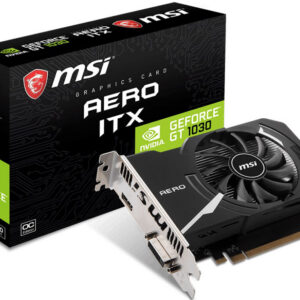Видеокарта MSI nVidia GeForce GT 1030, 2 ГБ GDDR4, [GT 1030 AERO ITX 2GD4 OC]