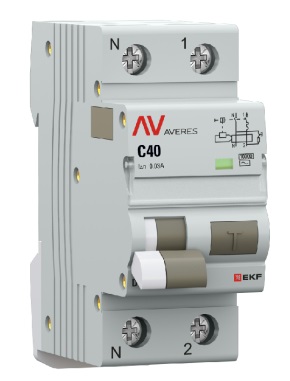 Автомат дифференциальный EKF rcbo10-1pn-40C-30-ac-av