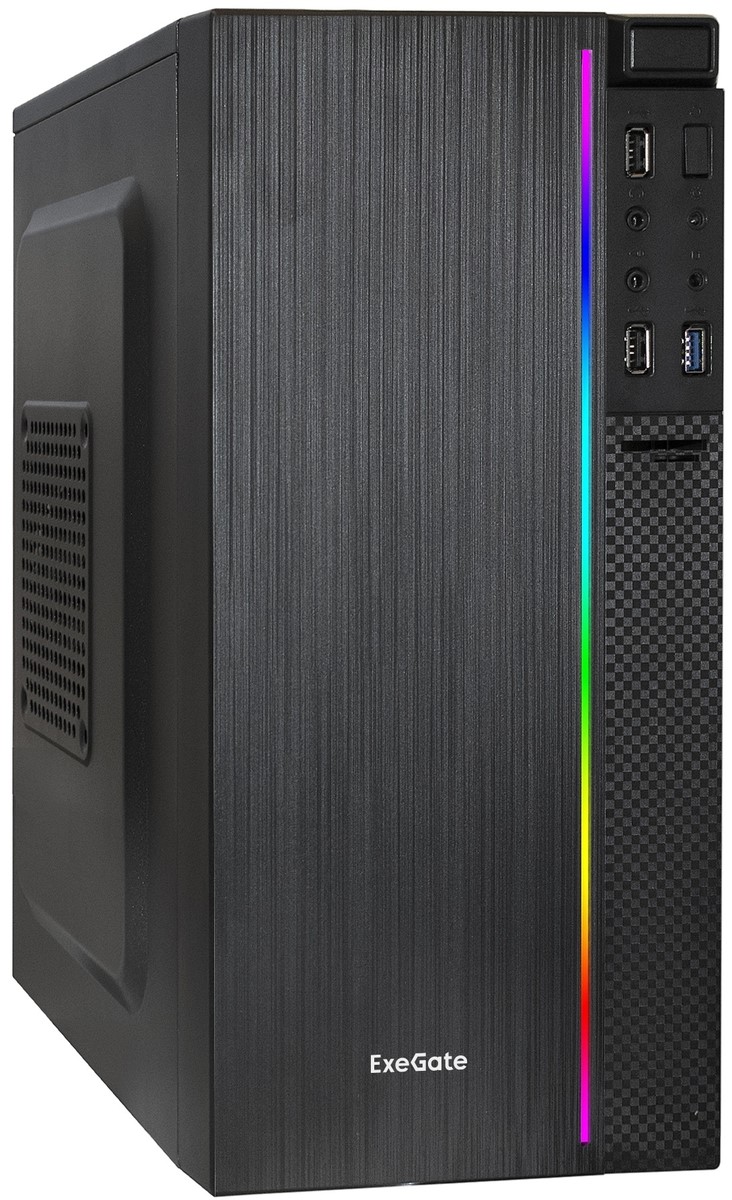 Корпус mATX Exegate mEVO-9302-RGB-600W-12