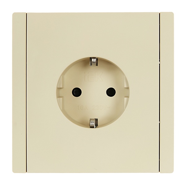 Розетка с заземлением IEK FP-R14-16-1-K10