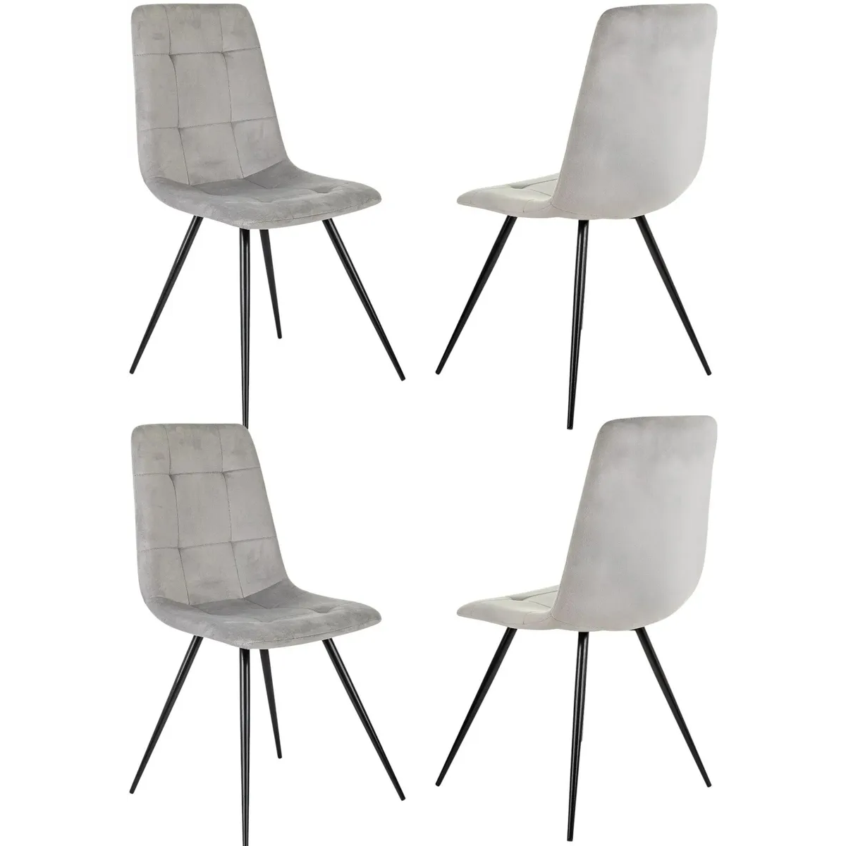 Комплект стульев DOMFY Chilly 4 Light Grey