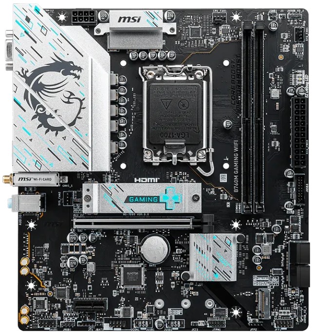 Материнская плата MSI B760M GAMING WIFI B760, LGA1700, Intel B760, mATX