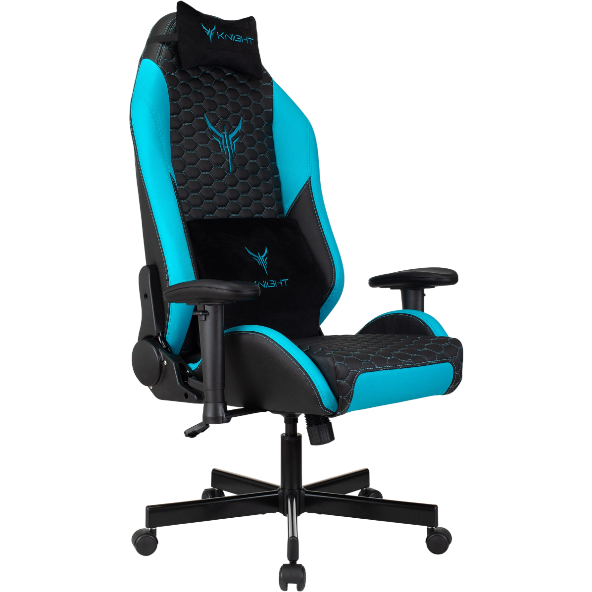 Игровое кресло Бюрократ Knight Neon Blue