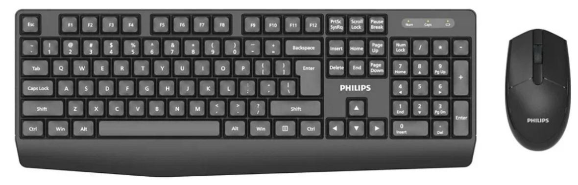 Клавиатура и мышь wireless Philips SPT6337