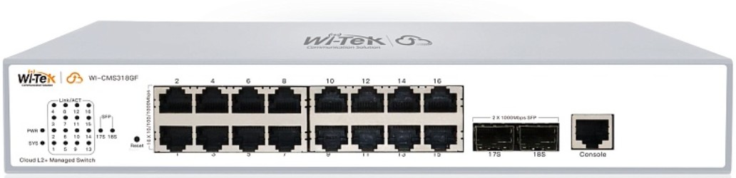 Коммутатор управляемый Wi-Tek WI-CMS318GF
