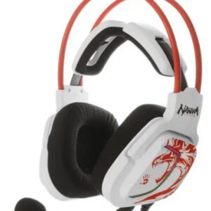 Проводные наушники A4Tech Bloody G575 Naraka, Проводной, Охватывающие, Бело-красный, [G575 NARAKA]
