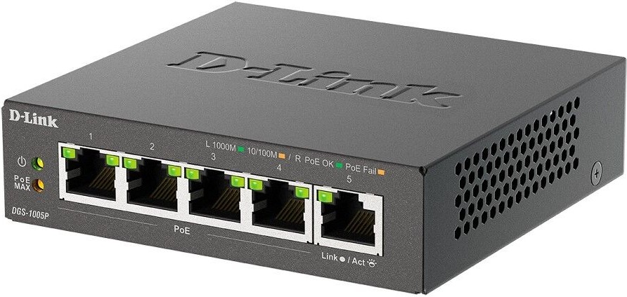 Коммутатор неуправляемый D-link DGS-1005P/L