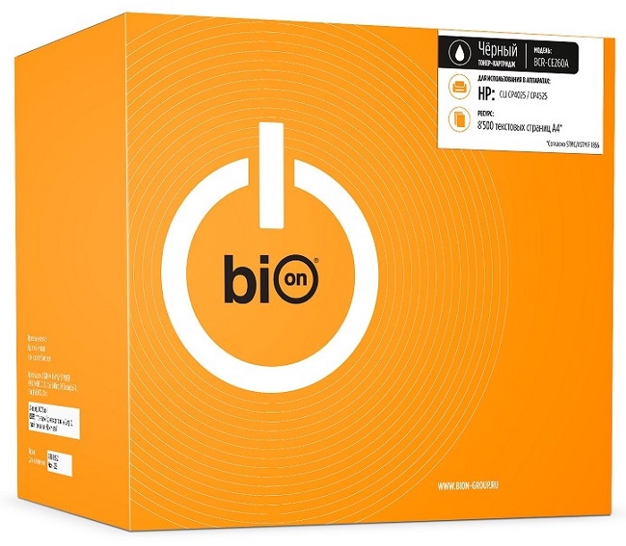 Тонер-картридж BION BCR-CE260A Черный