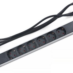 Блок розеток 19", 6 розеток Cabeus PDU-6P-2IEC