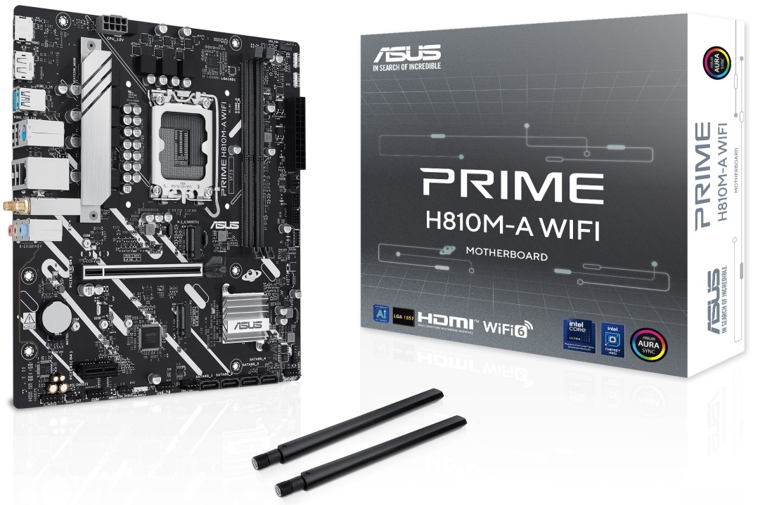 Материнская плата ASUS PRIME H810M-A WIFI, LGA1851, Intel H810, mATX
