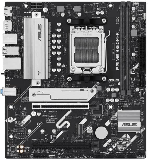 Материнская плата ASUS PRIME B850M-K, AM5, AMD B850, mATX