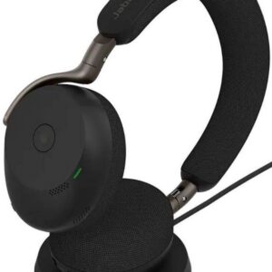 Беспроводная стереогарнитура Jabra Evolve 3 75 MS, Bluetooth, Проводной, Накладные, Черный, [37599-999-989]