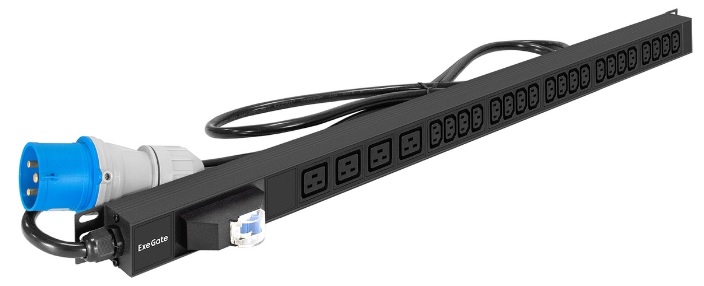 Блок розеток Exegate PDU-V420 Al-20C134C19-IEC309-32A-1P