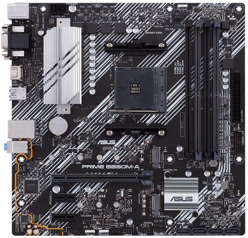 Материнская плата ASUS PRIME B550M-A, AM4, AMD B550, mATX
