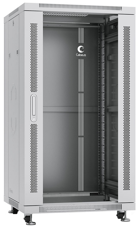 Шкаф напольный 19", 22U Cabeus SH-05C-22U60/100
