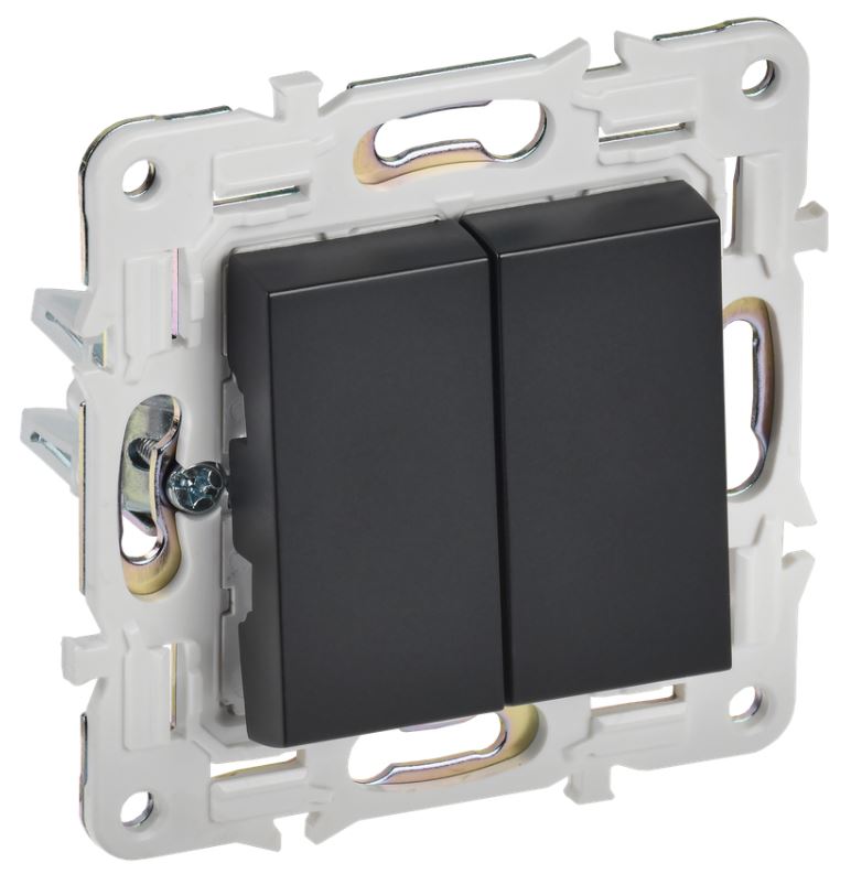 Переключатель двухклавишный IEK SK-V23-0-10-K02