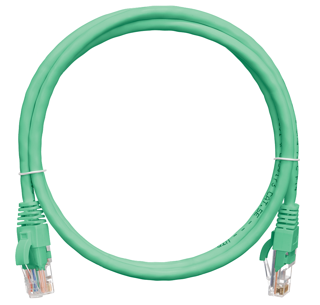 Кабель патч-корд U/UTP 5e кат. 0.3м NikoMax NMC-PC4UD55B-003-GN