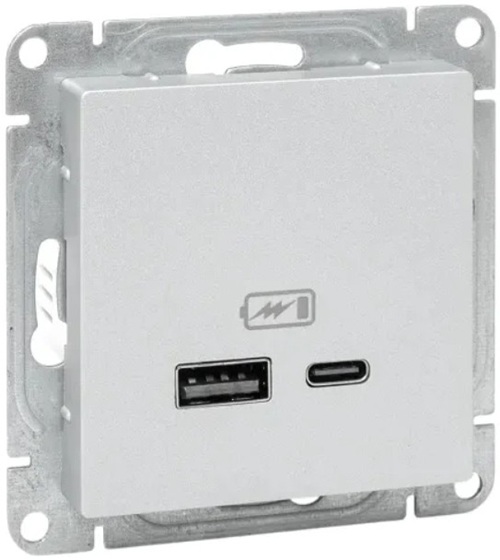 Розетка USB EKF UP1-SOA-USBA+USBC
