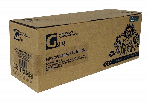 Тонер-картридж GalaPrint CB540A/716 Черный