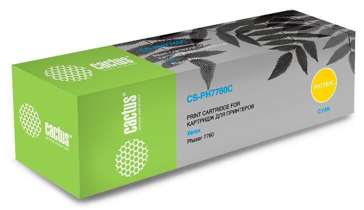 Тонер-картридж Cactus CS-PH7760C Голубой
