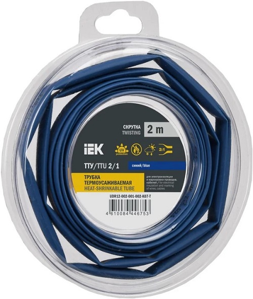 Трубка термоусадочная IEK UDR12-002-001-002-K07-T