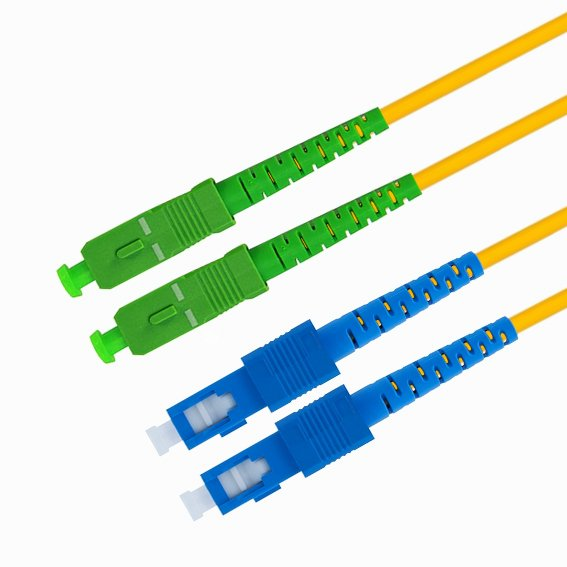 Патч-корд волоконно-оптический TELCORD ШОС-2x3.0-2SC/A-2SC/U-SM-5м-LSZH-YL