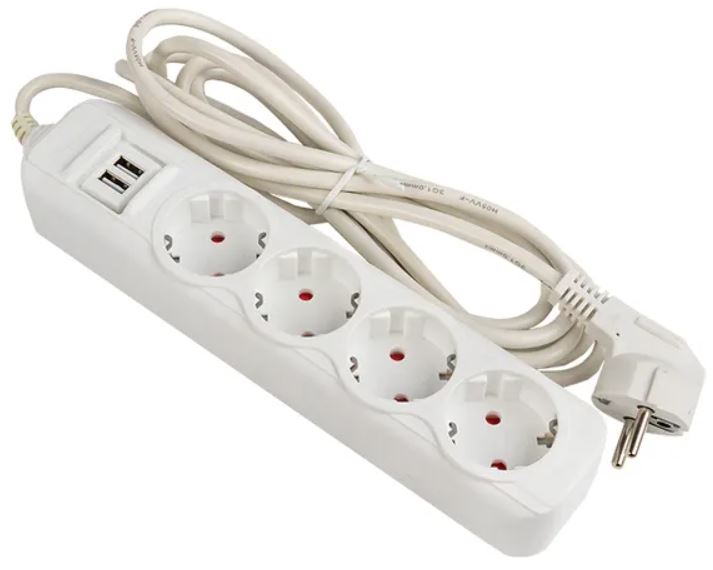 Удлинитель EKF UBA16-2USB-4-03i