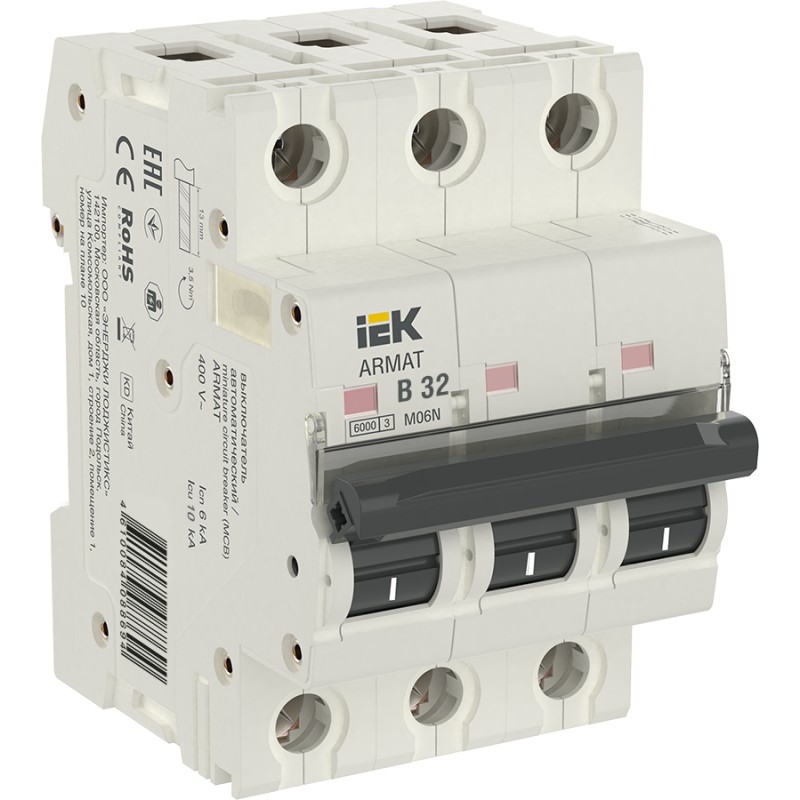 Автоматический выключатель IEK AR-M06N-3-B032