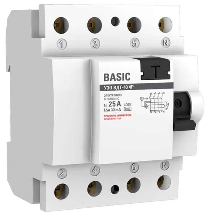 УЗО EKF elcb-4-25-30e-sim