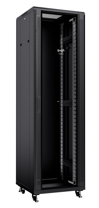 Шкаф напольный 19", 42U Cabcoil CC-FL-42.6.8-G-BK