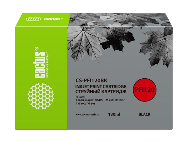 Тонер-картридж Cactus CS-PFI120BK Черный