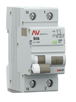Автомат дифференциальный EKF rcbo10-1pn-16B-30-a-av