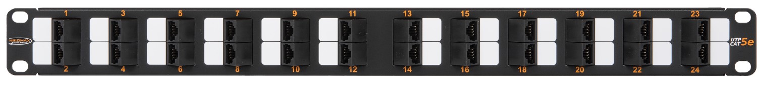 Патч-панель NikoMax NMC-RP24UD2-FT-AN-1U-MT