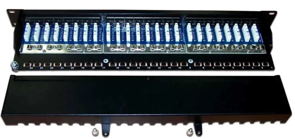 Патч-панель 19" 24xRJ45, FTP, Кат. 6 TWT TWT-PP24STP/6