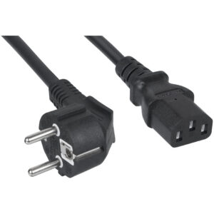Кабель питания Schuko - C13, 0.5м, Cabeus PC-186-VDE-1.5-0.5M