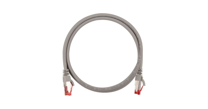 Кабель патч-корд S/FTP 6А кат. 3м NikoMax NMC-PC4SA55B-030-SL-C-GY