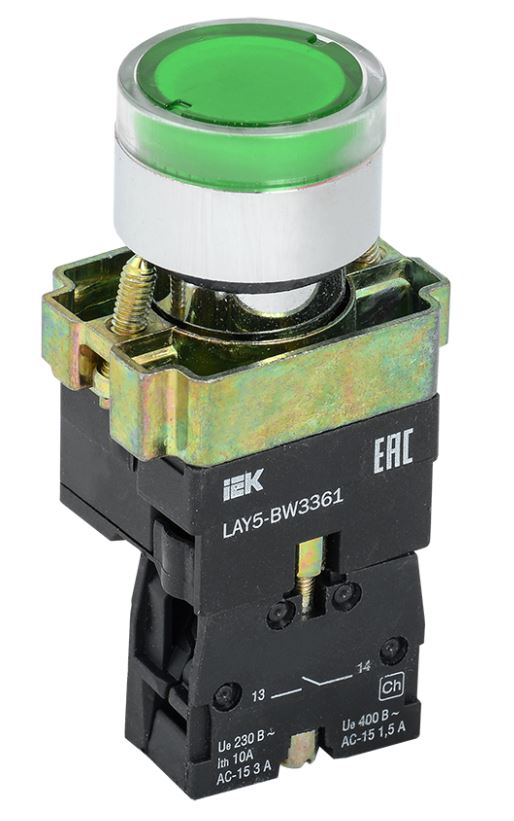 Кнопка управления IEK BBT50-BW-K06