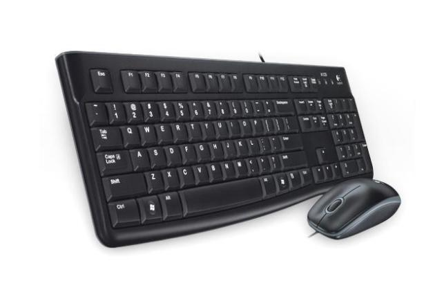 Клавиатура и мышь проводной комплект Logitech MK120