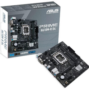 Материнская плата ASUS PRIME H610M-R D4-SI, LGA1700, Intel H610, mATX