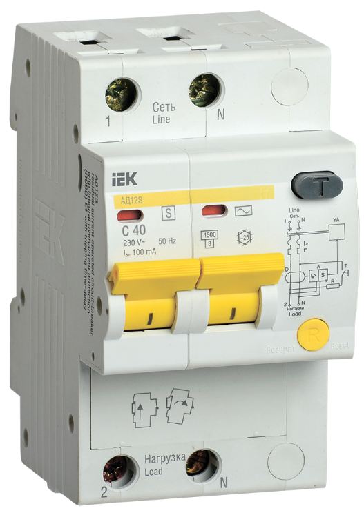 Автомат дифференциальный IEK MAD13-2-040-C-100