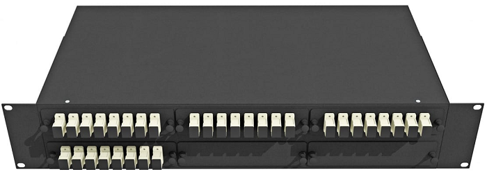 Кросс оптический стоечный TopLAN КРС-Top-2U-32SC/U-OM2-BK