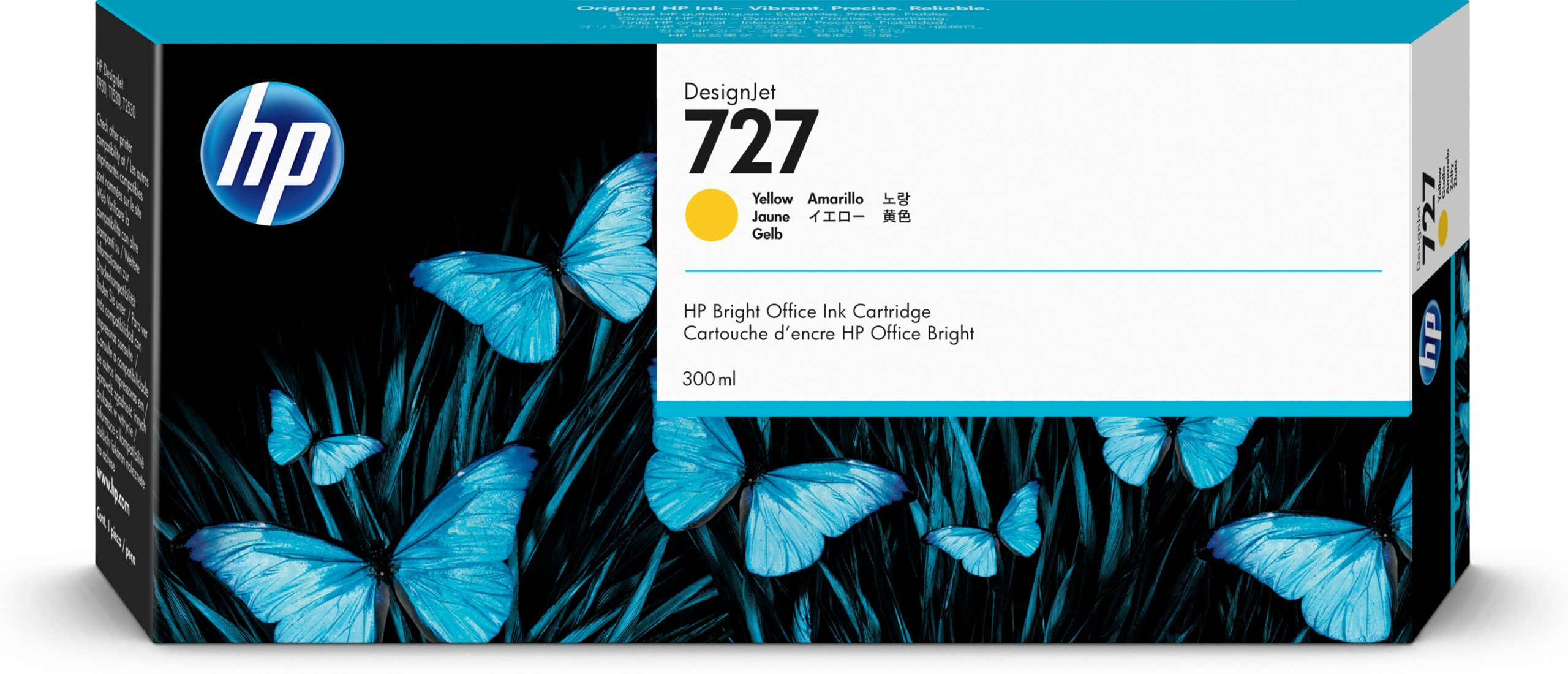 Тонер-картридж HP 727 Желтый