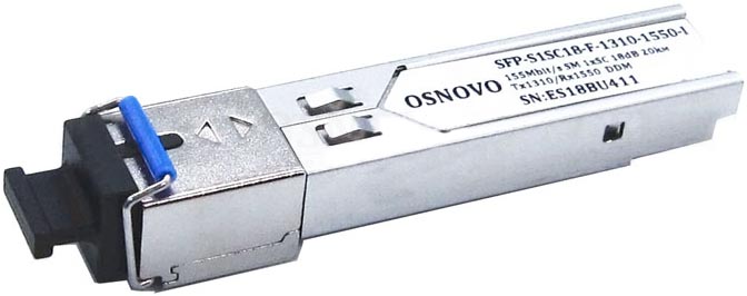 Модуль SFP OSNOVO SFP-S1SC18-F-1310-1550