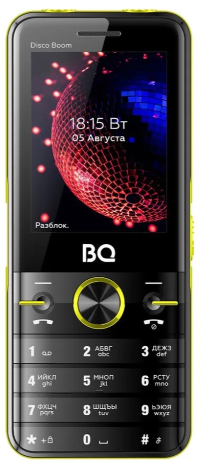 Мобильный телефон BQ 2842 Disco Boom Black+Yellow