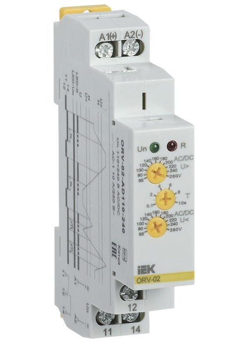 Реле напряжения IEK ORV-02-AD110-240
